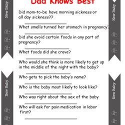 Superior Baby Shower My Practical Guide Game Games Knows Man Questions Printable Dads Showers Daddy Click Ask