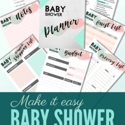 Great Baby Shower Planner Notes Mama Pregnant Life Printable