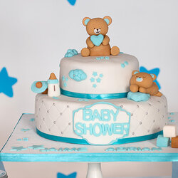 Splendid Am Baby Shower Cakes For Boys Teddy Bears Boy Cake
