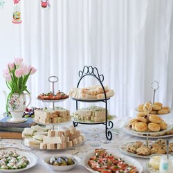 Smashing An Afternoon Tea Baby Shower Simple Bites Sandwiches Finger Party Food Foods High Menu Bridal Snacks