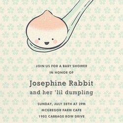 Little Dumpling Invitation Online At Paperless Post Baby Invites