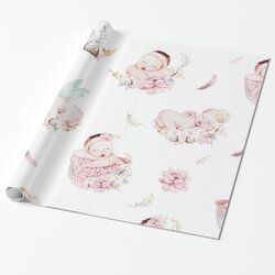 Fine Girl Baby Shower Wrapping Paper
