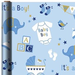 Wonderful Boy Baby Shower Gift Wrap Party City Default