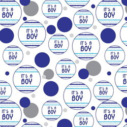 Boy Blue Baby Shower Premium Gift Wrap Wrapping Paper Roll