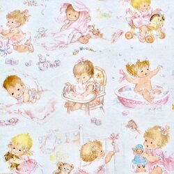 Tremendous Baby Wrapping Paper Shower Gift Wrap Vintage Girl Choose Board