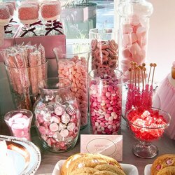 Exceptional Candy Bar Ideas For Baby Shower Table Sweets Pink Party Gray Girl Valentine Buffet Brunch
