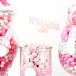 Brilliant Baby Girl Shower Candy Buffet Oh Close Up