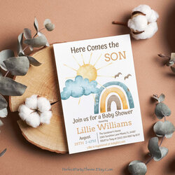 Outstanding Here Comes The Son Baby Shower Ideas Traveling Path Listing Sunshine