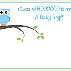 Capital Free Baby Shower Boy Download Images Printable Invitations Owl Invitation Templates Boys Cards Girl