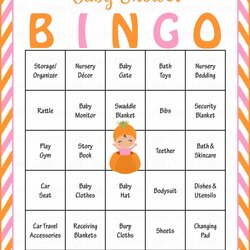Sublime Baby Shower Bingo Free Printable Word Searches