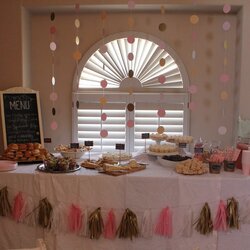 Peerless Goodies Pink Gold Baby Shower Food Luckiest Am And