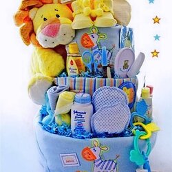 Baby Shower Basket Baskets Gifts Gift Make Boy Hamper Boys Unique Choose Board