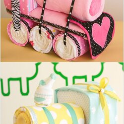 Matchless Baby Shower Diaper Cake Cakes Gifts Gift Diapers Showers Carriage Crafts Amazing Tutorial Cute Para