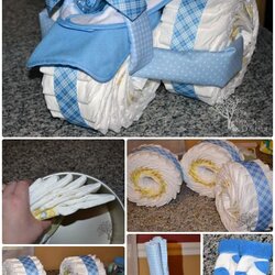 Cool Handmade Baby Shower Gift Ideas Picture Instructions Diaper Gifts Cake Boy Tricycle Cakes Diapers Boys