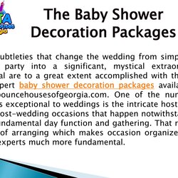 Superior The Baby Shower Decoration Packages Presentation Free