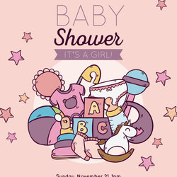 Wonderful Free Editable Baby Shower Invitation Card Templates Invitations Template